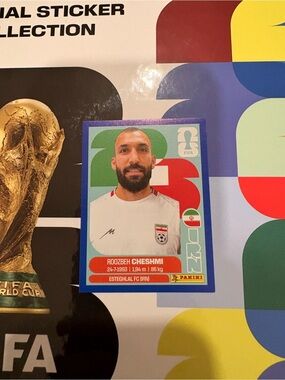 Panini FIFA World Cup 2026 Sticker Roozbeh Cheshmi IRN 15 Blue Parallel